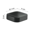 Portasapone inamovibile in Cromall Outline di Gedy - Nero Matt
