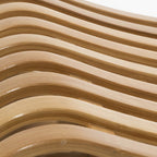 Sgabello 'Ordina' in bamboo by Cipi 46 x 31 x 46 cm