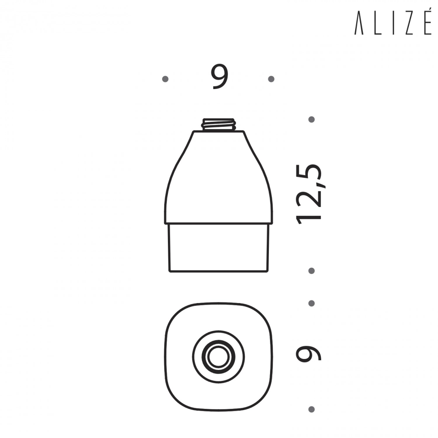 Contenitore per sapone in vetro Colombo Design collezione AlizI¨