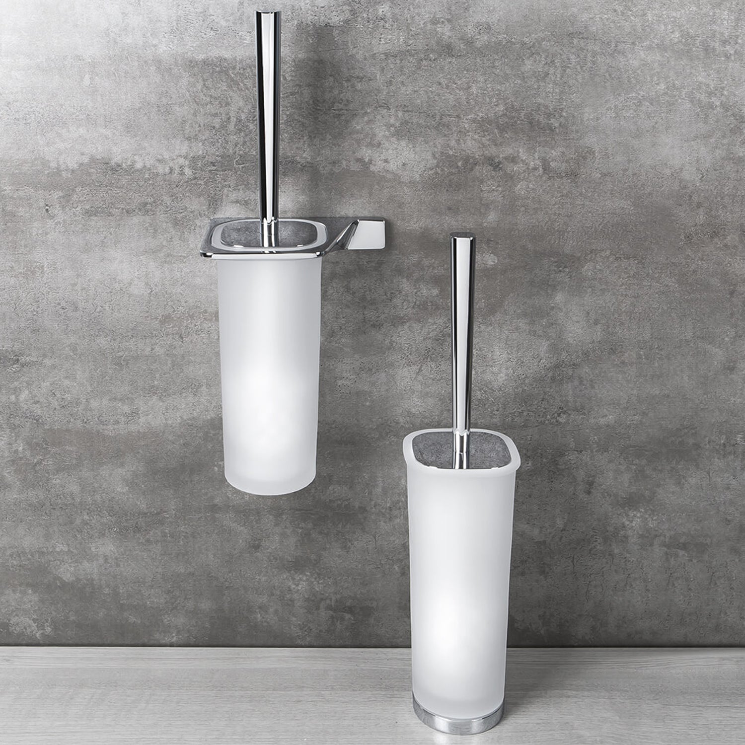 Manico con ciuffo per scopini cromo Colombo Design collezione AlizÃ¨