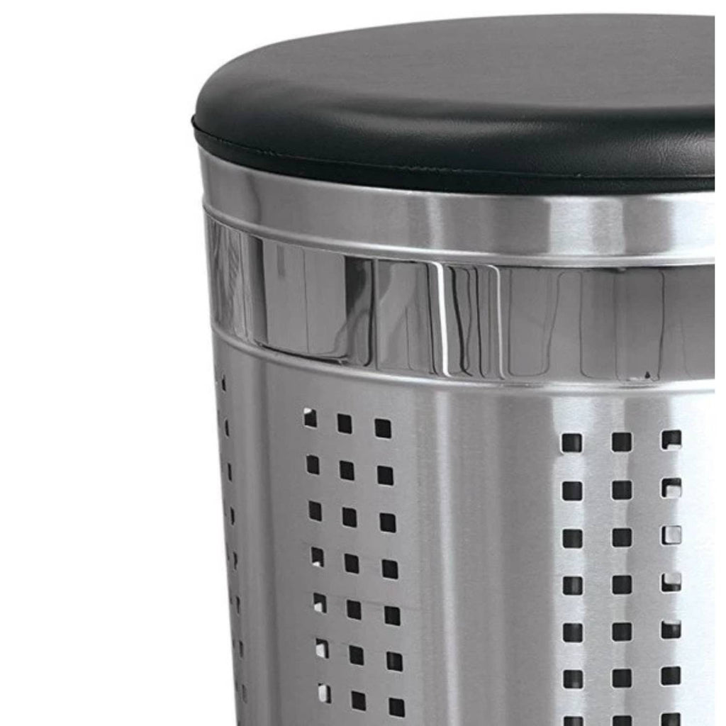 Cesto portabiancheria da 46 litri in acciaio inox