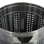 Cesto portabiancheria da 46 litri in acciaio inox