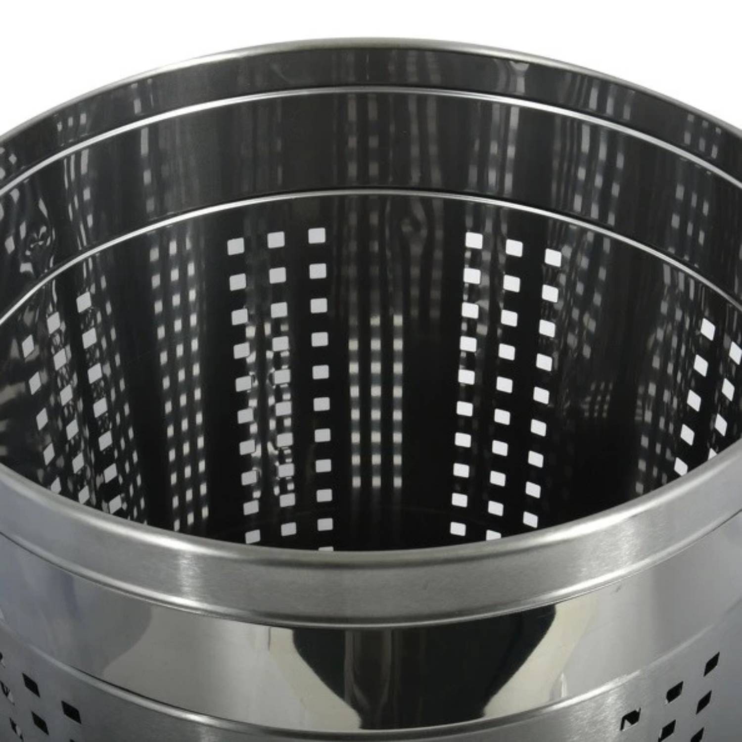 Cesto portabiancheria da 46 litri in acciaio inox