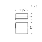 Porta rotolo coperto in ottone collezione Time di Colombo Design