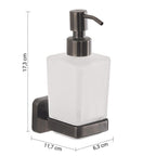 Dosasapone Gedy modello Tonga 6.3x11.7xH17.3 cm - Gun Metal