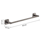 Portasalviette 45 cm Gedy modello Tonga 45x6.9xH4.7 cm - Gun Metal