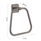 Portasalviette ad anello Gedy modello Tonga 17x4.6xH16 - Gun Metal