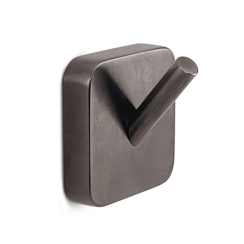 2 appendiabiti Gedy modello Tonga 4.7x3.1xH4.9 cm - Gun Metal