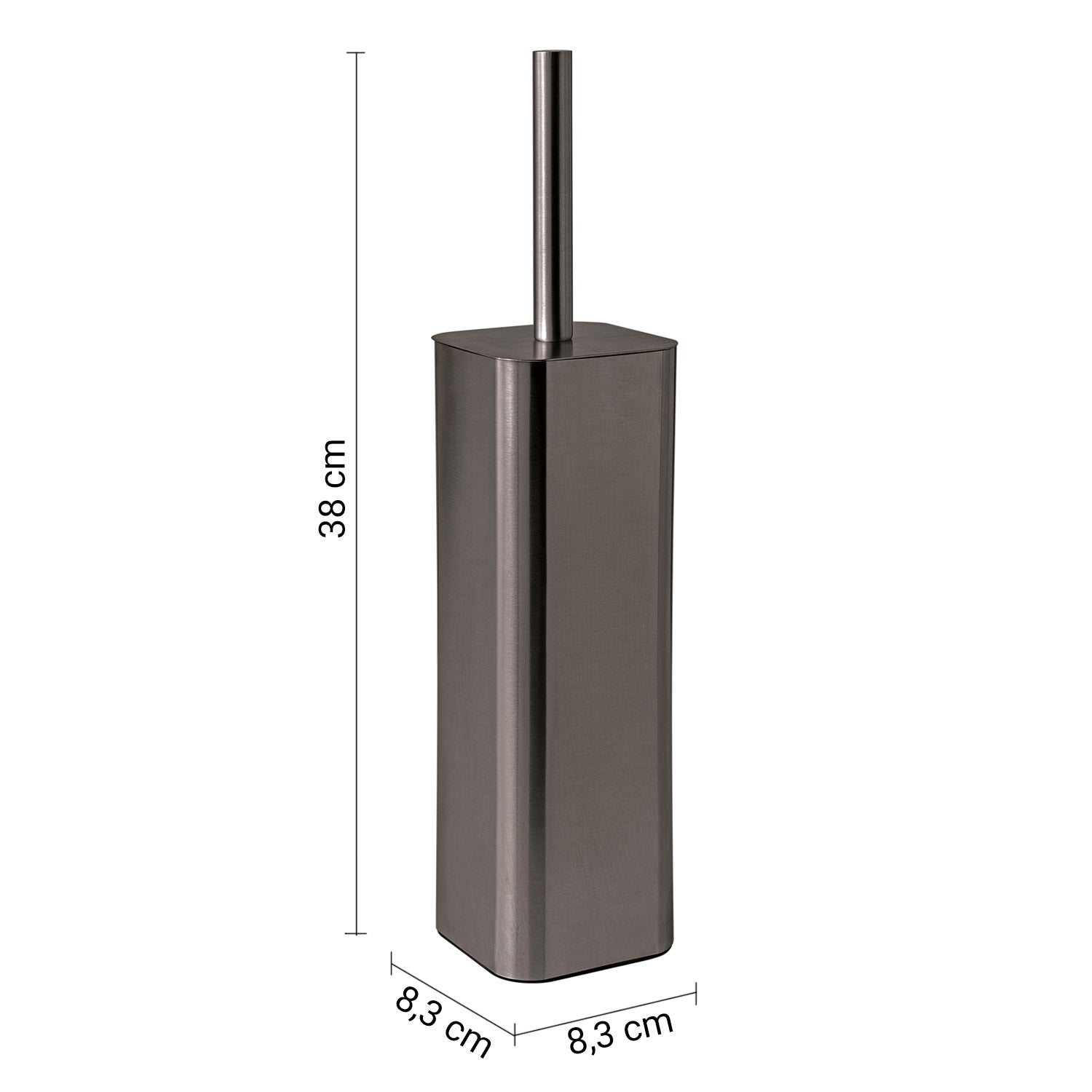 Scopino Gedy modello Tonga 8.3x8.3xH38 cm - Gun Metal