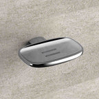 Porta sapone inamovibile in ottone cromato collezione Trenta di Colombo Design