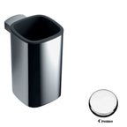 Porta bicchiere in ottone cromato collezione Trenta di Colombo Design