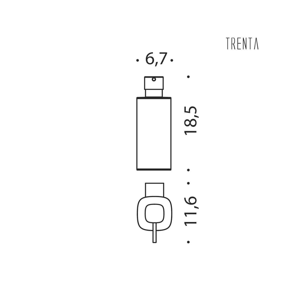 Spandisapone in ottone cromato collezione Trenta di Colombo Design