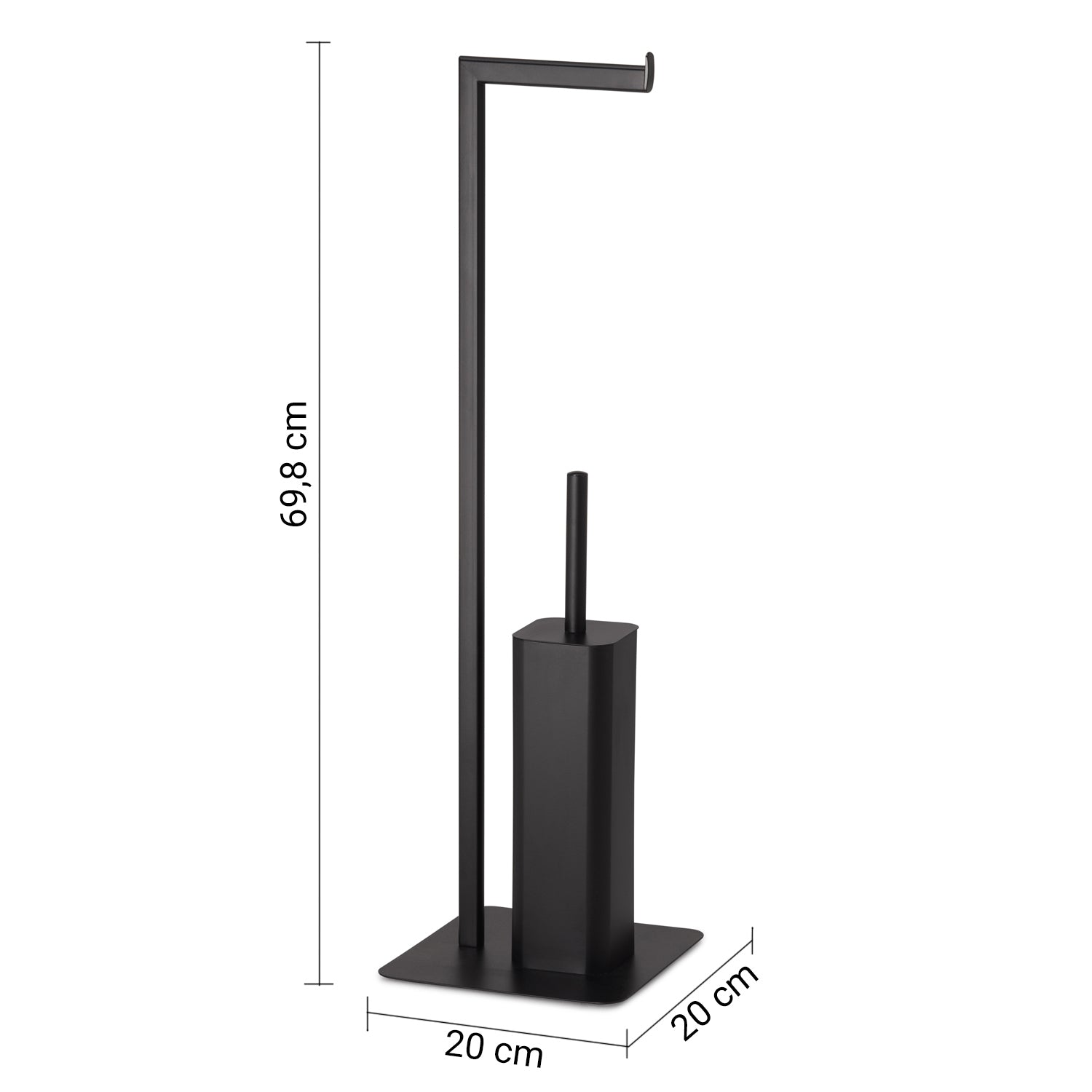 Gedy piantana portarotolo e scopino wc in Acciaio Inox