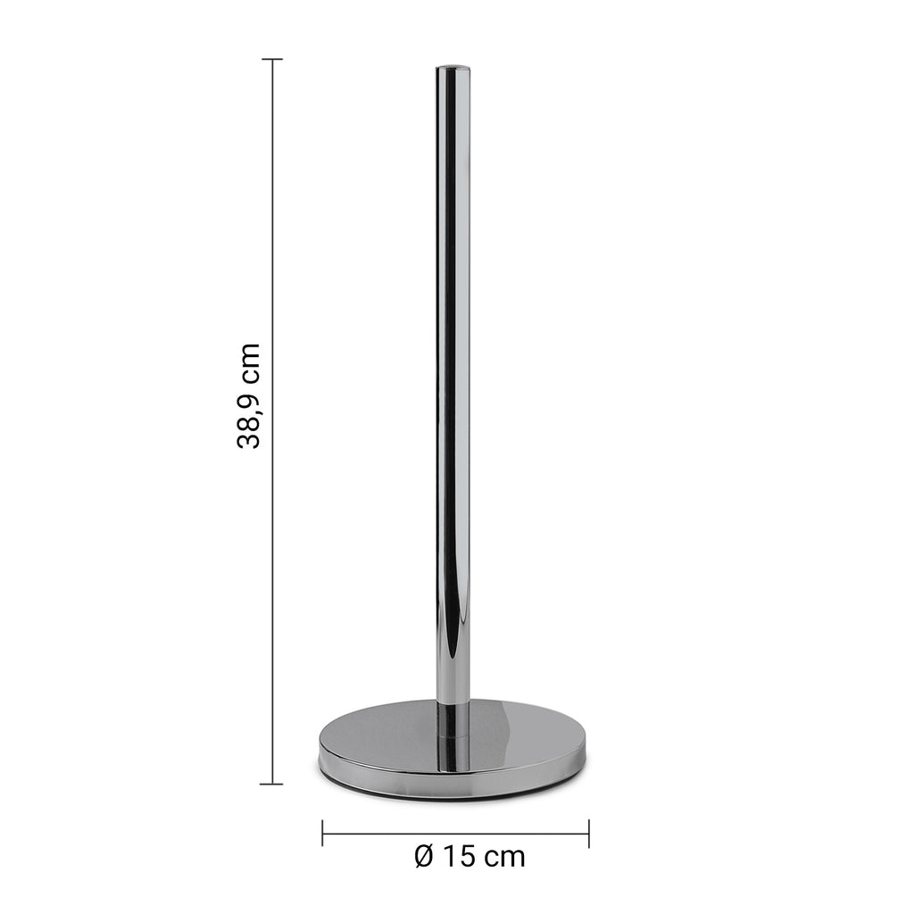 Piantana con portarotolo di riserva modello MagÃ² di Gedy - Cromato