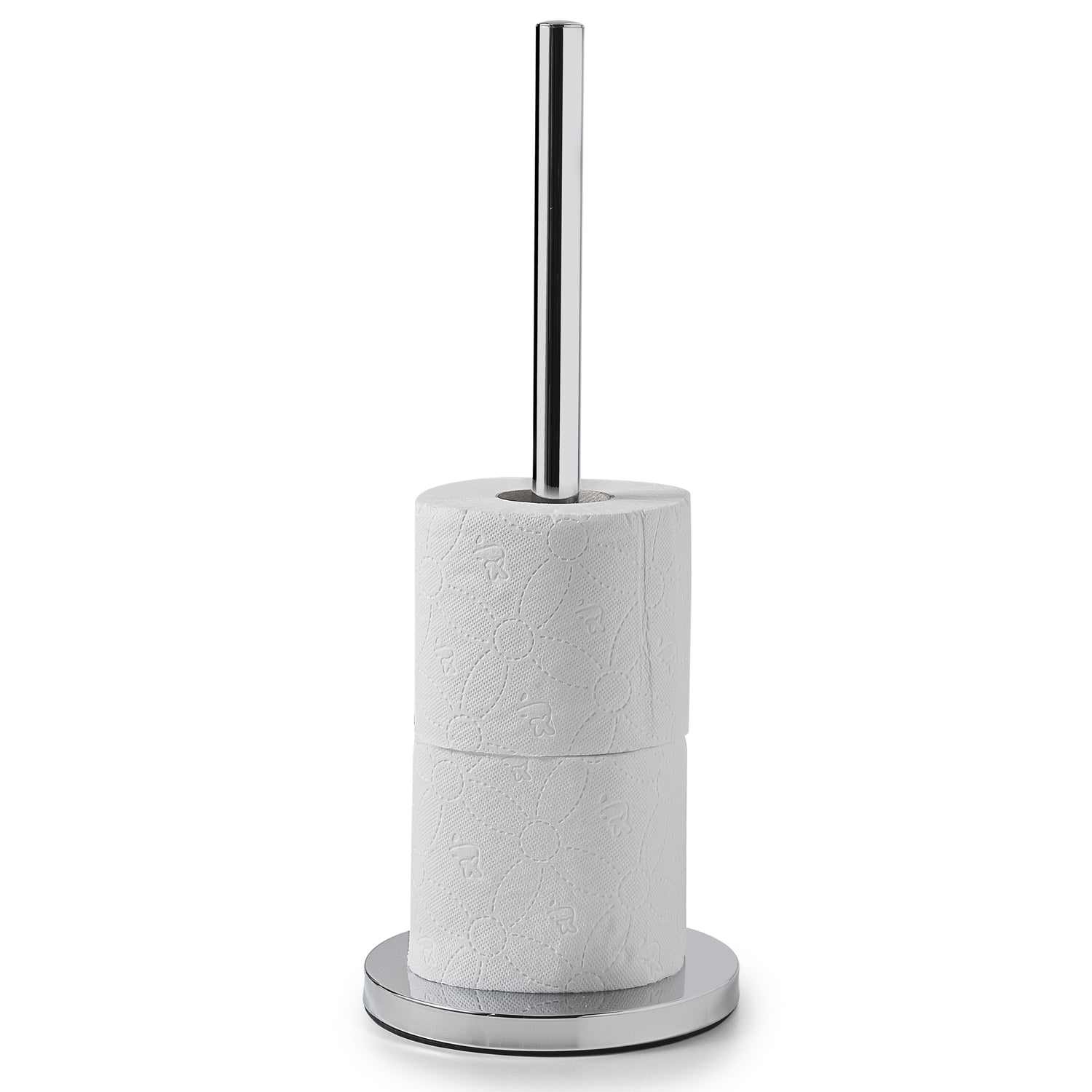 Piantana con portarotolo di riserva modello MagÃ² di Gedy - Cromato