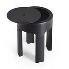 Sgabello in resine termoplastiche Gedy modello Newbox - Nero