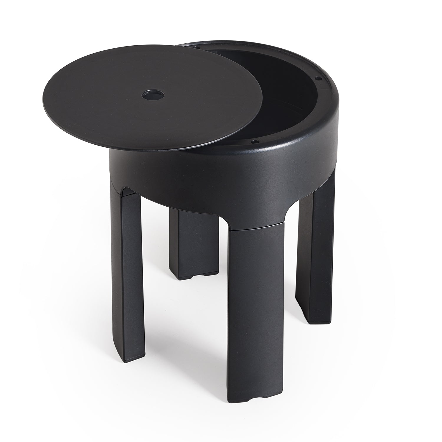 Sgabello in resine termoplastiche Gedy modello Newbox - Nero