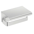 Porta rotolo a muro in acciaio cromato della collezione 'Line' by Cosmic - cm 15