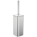 Porta scopino a terra in acciaio cromato della collezione 'Line' by Cosmic - cm 9