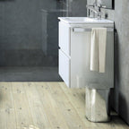 Cestino gettacarta da bagno in acciaio inox lucido della collezione 'Line' by Cosmic - cm 20