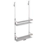 Doppio porta sapone appeso per cabina doccia in ottone ed alluminio cromato linea 'Architect s+' by Cosmic