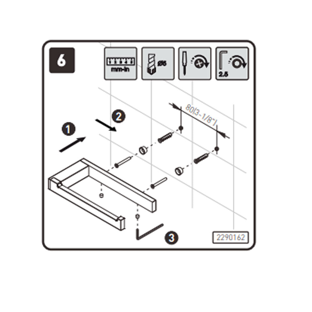 Porta rotolo a muro in ottone cromato della collezione 'Bath Life' by Cosmic
