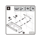 Porta rotolo a muro in ottone cromato della collezione 'Bath Life' by Cosmic
