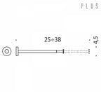 Porta salviette  estensibile  in ottone cromato lucido collezione Plus di Colombo Design