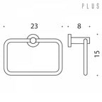Porta salviette ad Anello in ottone cromato lucido collezione Plus di Colombo Design