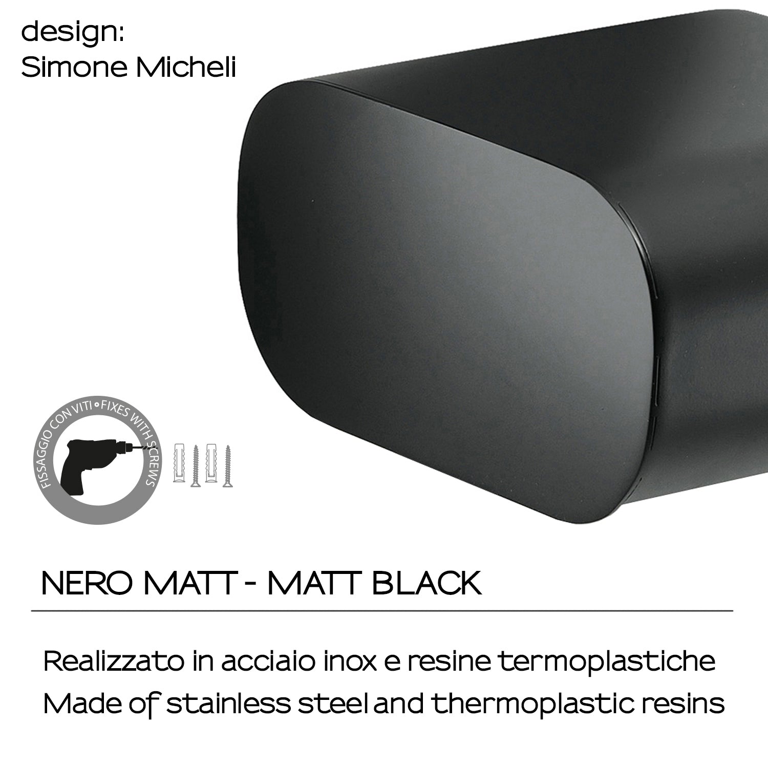 Portarotolo coperto in Ottone