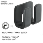 Appendiabiti doppio in Ottone