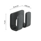 Appendiabiti doppio in Ottone