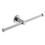 Porta rotolo doppio in ottone cromato lucido  collezione Plus di Colombo Design