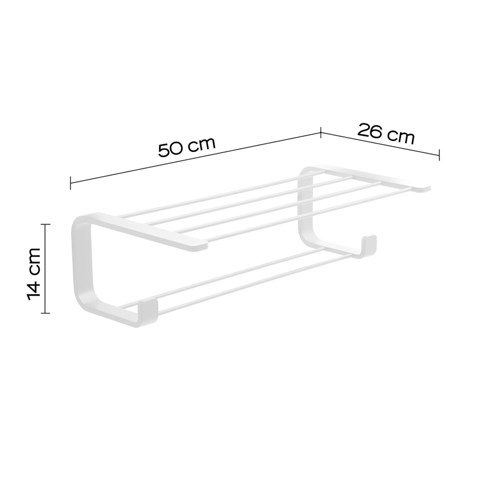 Mensola porta asciugamani in Ottone
