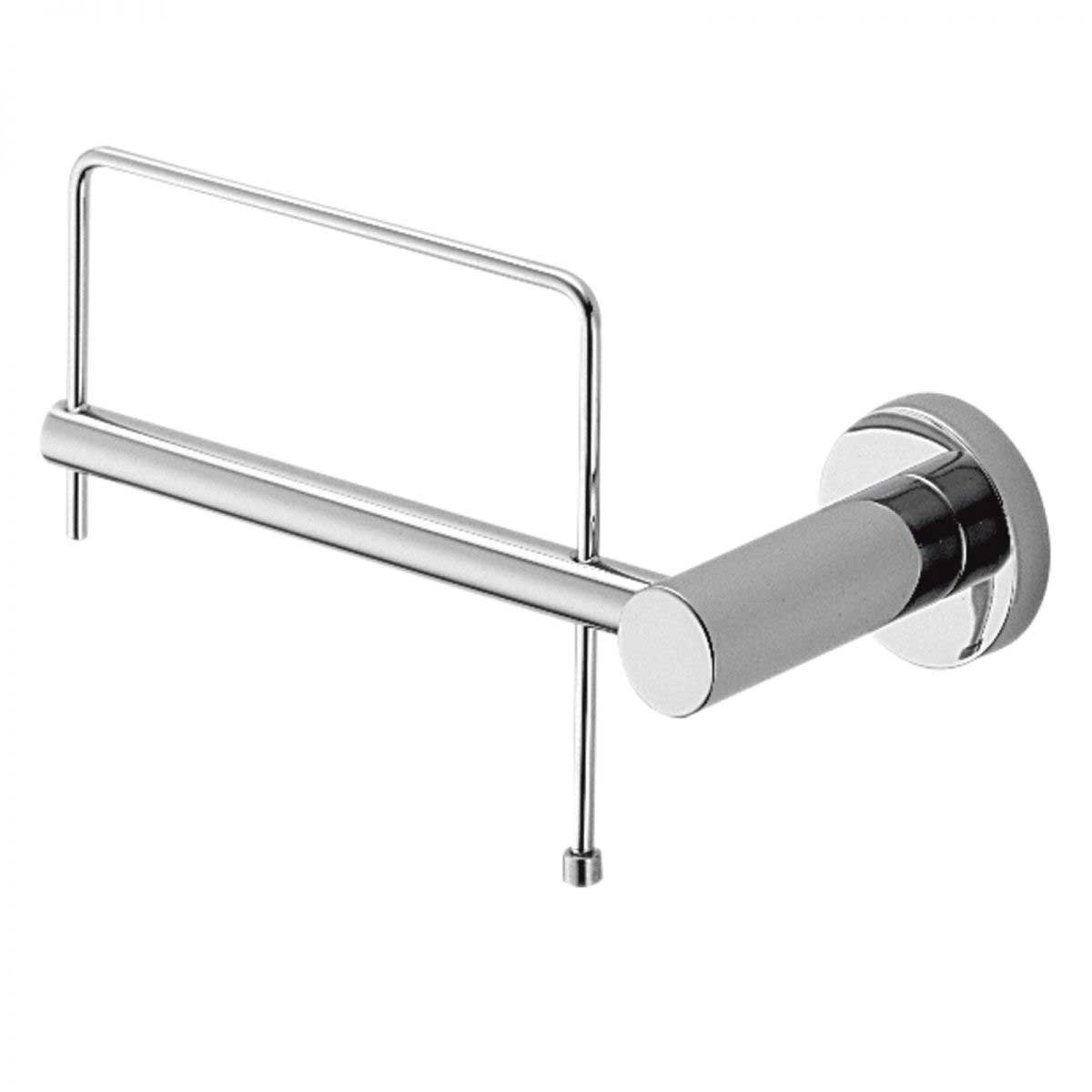 Porta rotolo Sinistro in ottone cromato lucido  collezione Plus di Colombo Design