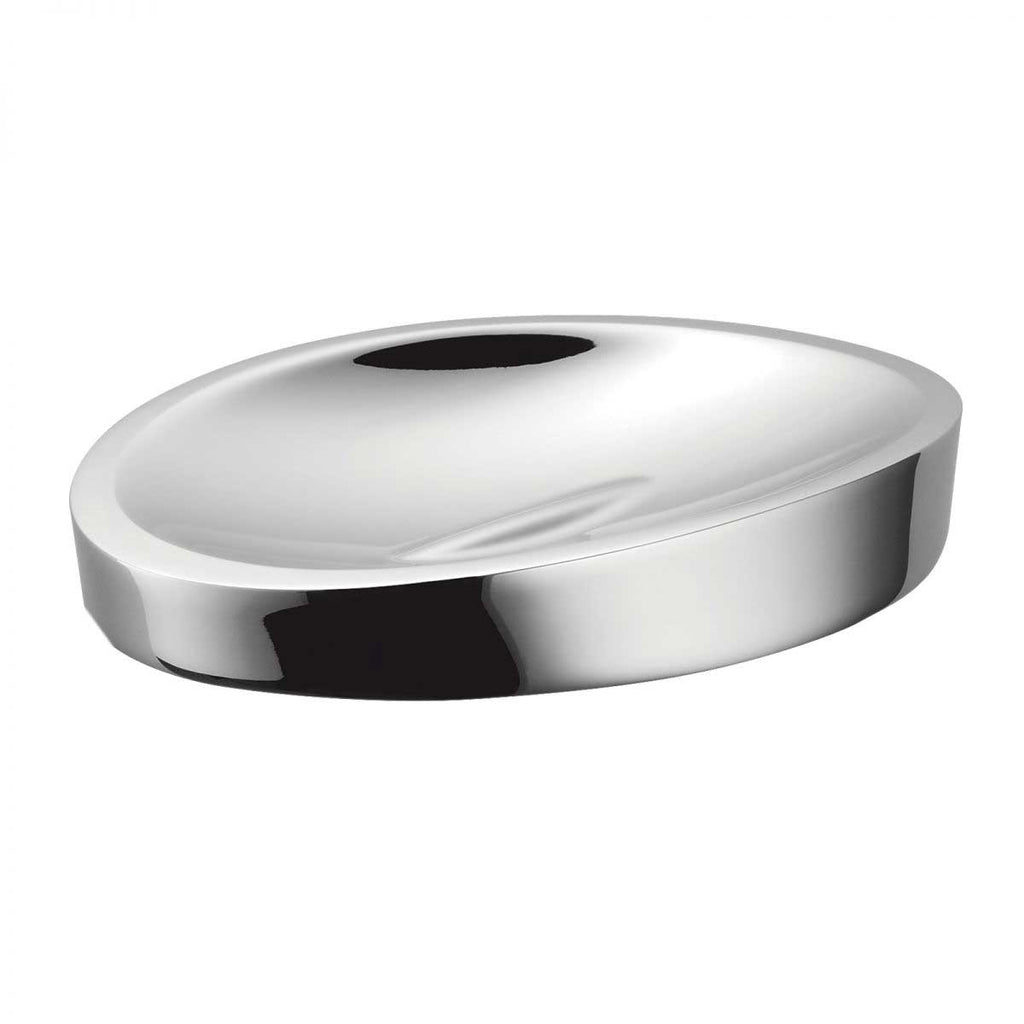 Porta sapone da appoggio in ottone cromato lucido collezione Plus di Colombo Design