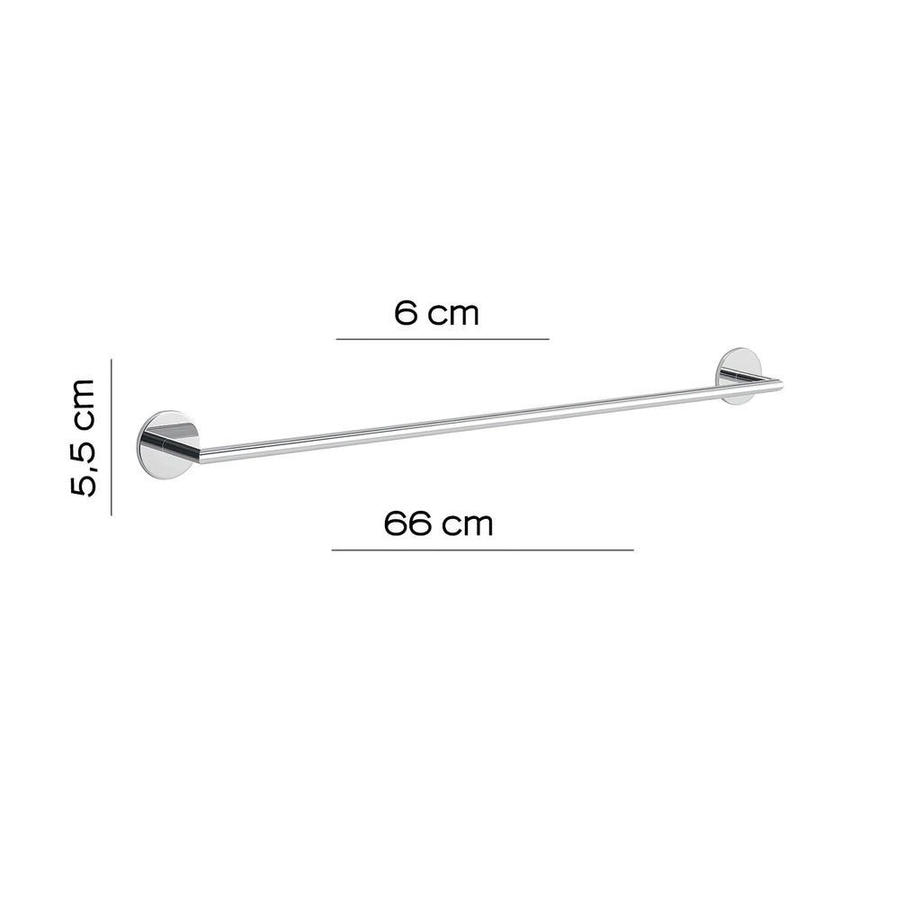 Portasalviette a muro 66 cm Gedy serie Gea - Cromato