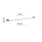 Portasalviette a muro 66 cm Gedy serie Gea - Cromato