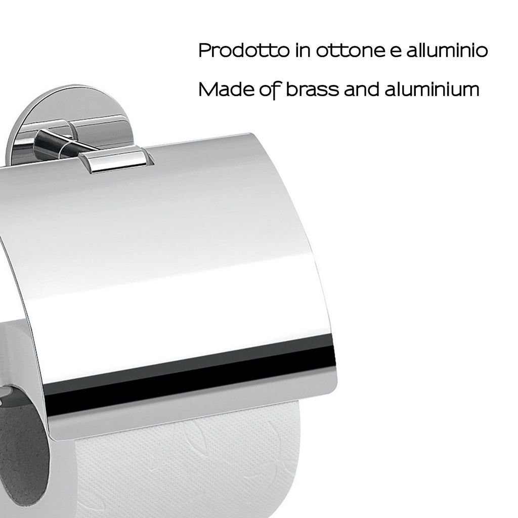 Portarotolo coperto a muro Gedy serie Gea - Cromato