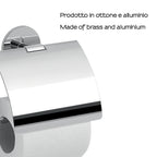 Portarotolo coperto a muro Gedy serie Gea - Cromato