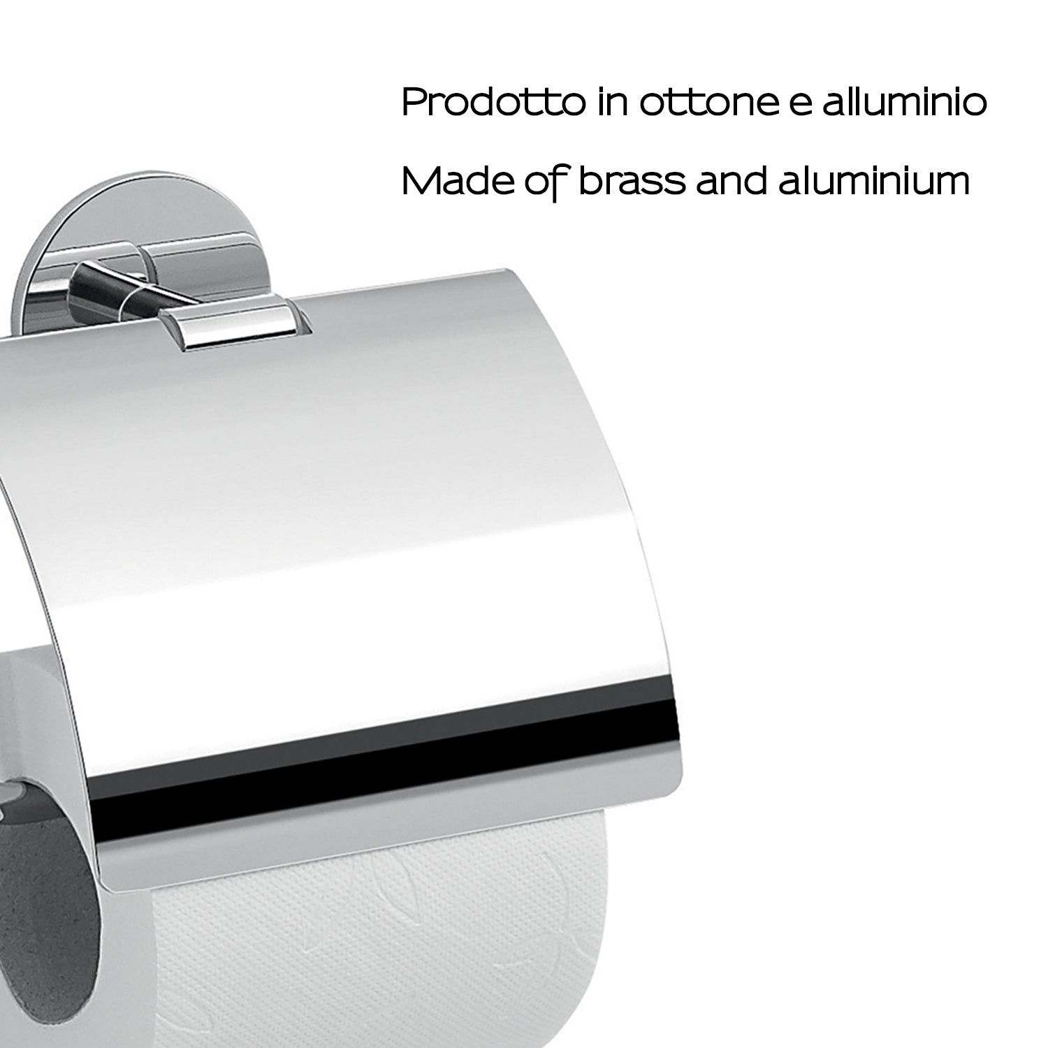 Portarotolo coperto a muro Gedy serie Gea - Cromato