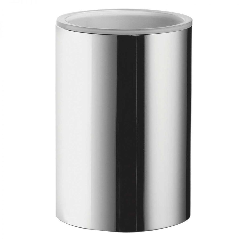 Porta Bicchiere da appoggio in ottone cromato lucido collezione Plus di Colombo Design