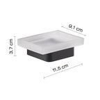 Portasapone in Ottone e Cromall Gedy serie Samoa - Nero Matt