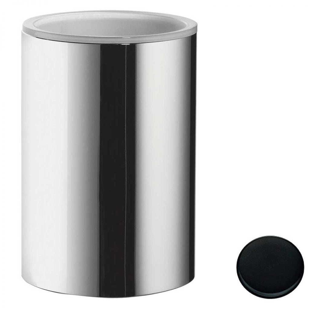 Porta Bicchiere da appoggio in Nero Opaco collezione Plus di Colombo Design