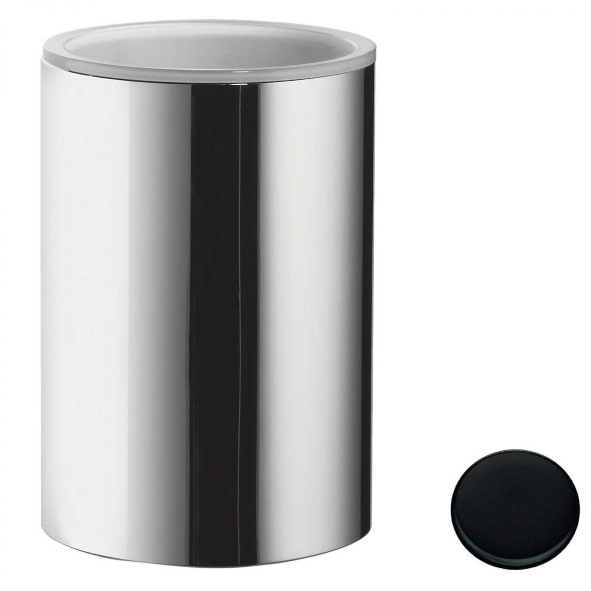 Porta Bicchiere da appoggio in Nero Opaco collezione Plus di Colombo Design