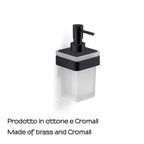 Dosasapone in Ottone e Cromall Gedy serie Samoa - Nero Matt