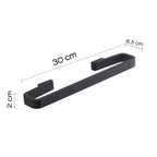 Portasalviette 30 cm in Ottone e Cromall Gedy serie Samoa - Nero Matt