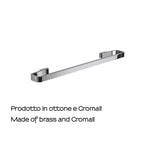 Portasalviette 45 cm in Ottone e Cromall Gedy serie Samoa - Cromato