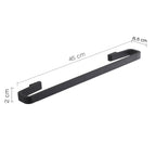 Portasalviette 45 cm in Ottone e Cromall Gedy serie Samoa - Nero Matt