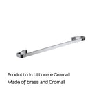 Portasalviette 60 cm in Ottone e Cromall Gedy serie Samoa - Cromato